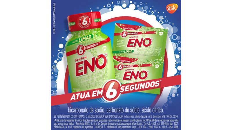 Comprar Sal de Fruta Eno Sabor Tradicional 100G